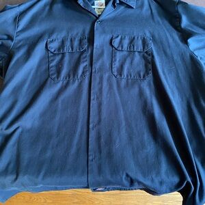 Dickies Blue Casual Button Down Shirt
